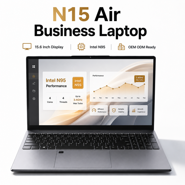 Yifang 15.6 Inch Productivity Laptop Intel Portable Office Notebook Computer HDMI Type C Wholesale Supplier Windows 11
