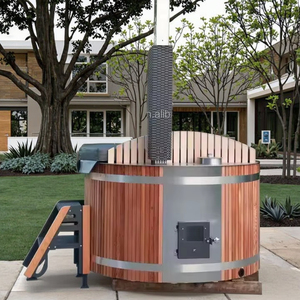 Bain à remous extérieur au feu de <span class=keywords><strong>bois</strong></span> design moderne poêle à <span class=keywords><strong>bois</strong></span> familial portable pour 6 personnes bain à remous piscine pour une utilisation saine - Product Image 2