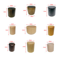 Tapas de Madera para Botellas de Perfume con Logotipo Personalizado de Lujo, Tapas Ecológicas de Madera Natural de Fresno, Haya y Pino para Botellas de Vidrio de 50 ml y 100 ml