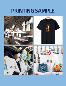 Imprimantes jet d'encre automatiques DTG A3 I1600 à écran tactile, faciles à utiliser, très vendues, pour l'impression de t-shirts avec encre éco-solvant - Product Image 5