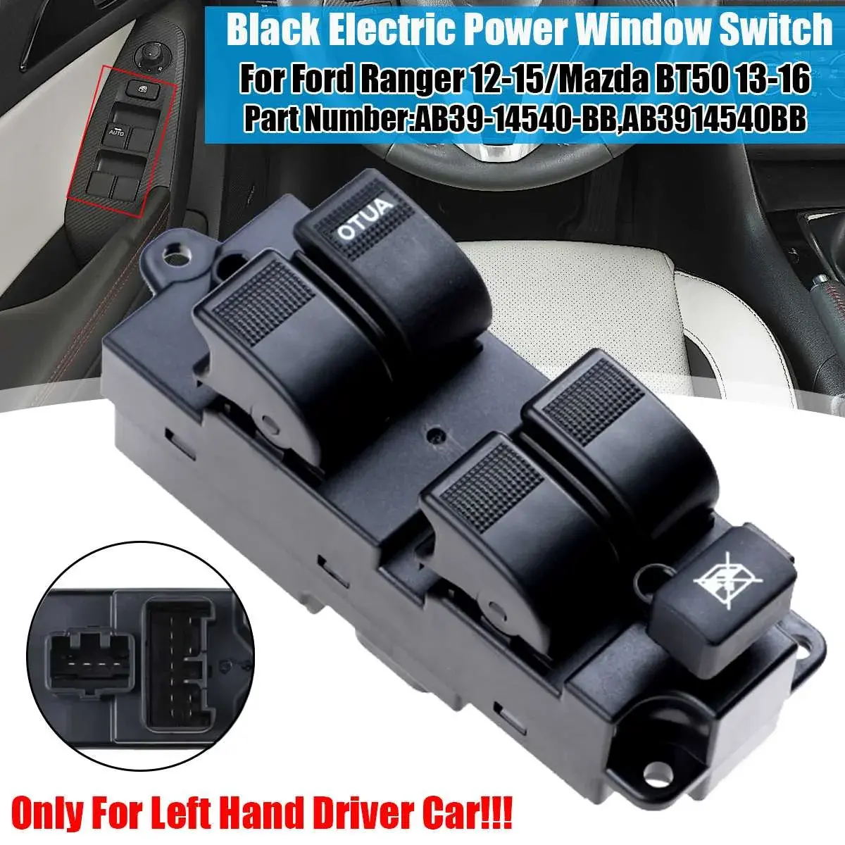 volante a la derecha