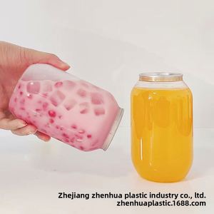 500ml Transparent PET Food-Grade Disposable Beverage <b>Bottle</b> Easy Pull Lid Direct Drinking <b>Milk</b> Tea Packaging <b>Small</b> Plastic Bags - Product Image 2