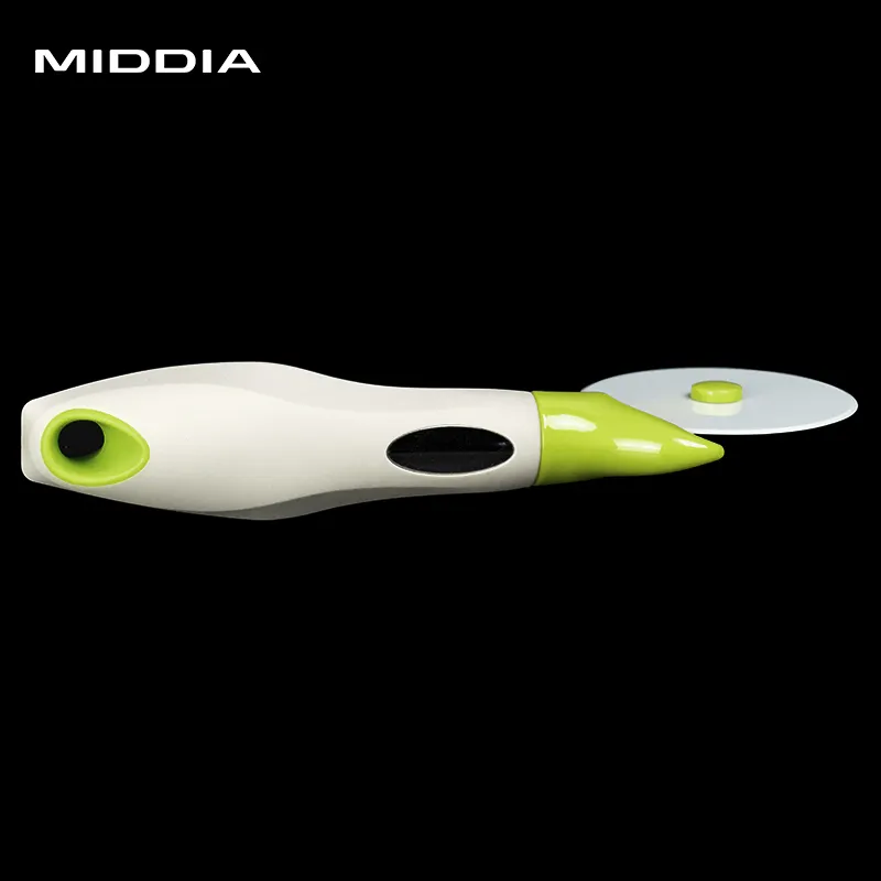 MIDDIA PIZZA CUTTER PPハンドルケーキナイフセラミックピザホイール