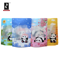 Sachet Doypack Personnalisé en PE de Qualité Alimentaire, Imprimé Motif Ours Mignon, Anti-humidité, pour Emballage de Bonbons, Biscuits et Snacks