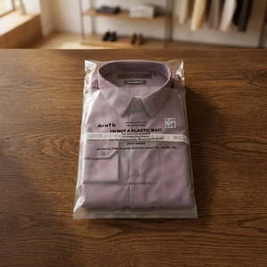 Bolsa para Camisetas Biodegradable y Compostable UKHI, Impresión Flexográfica, Sellado Térmico, Material PE/PBAT, Tamaño Personalizable, Diseño a la Moda - Product Image 6