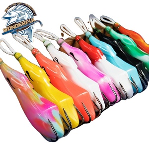 8cm 15g <span class=keywords><strong>Silicone</strong></span> artificiale Topwater spigola pesca Snakehead esca fatta a mano rana - Product Image 1
