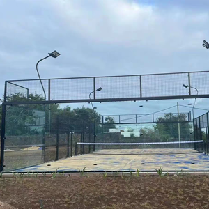ราคาโรงงาน สนามแพดเดิลบอลแบบพาโนรามา สำหรับในร่ม/กลางแจ้ง โครงสร้างขนาดใหญ่ ดีไซน์ <span class=keywords><strong>1v1</strong></span> ปรับแต่งไอคอนได้ โครงเหล็ก กระจกนิรภัยหนา 12 มม. - Product Image 1