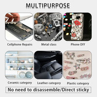 Colle noire Zhanlida T7000 110ml, imperméable, sans blanchiment, séchage rapide, pour réparation de téléphones, tablettes, métal, céramique, cuir, plastique, bricolage