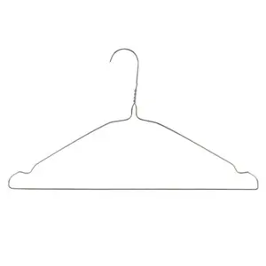 Cintres en fil galvanisé 40cm pour vêtements, barre de pantalon, crochet torsadé pour vêtements, garde-robe