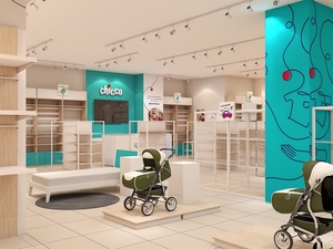 Melhor decoração de loja de roupas de bebês exibir roupas infantis design de interior da loja com iluminação - Product Image 3