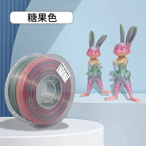 Chất Lượng Cao PLA <span class=keywords><strong>Filament</strong></span> Cho Fdm <span class=keywords><strong>3D</strong></span> Máy In Nhiều Loại Cầu Vồng Gradient Lụa In Ấn Chất Lượng Nhựa Thanh - Product Image 2
