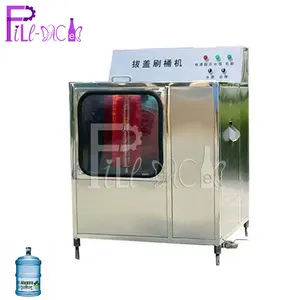 Single station barrel Gallon bottle bucket washer / rinsing machine / equipment / system gallon bucket outer brush