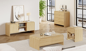 Cómoda <span class=keywords><strong>Alta</strong></span> de Madera con 4 Cajones Directo de Fábrica para Dormitorio, Armario o Sala de Estar - Product Image 2