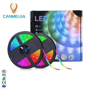 Tira de luces LED inteligente Wifi 12V impermeable 5m Set SMD 5050 retroiluminación remota RGB LED tira Flexible, tira LED RGB,RGBW tira LED