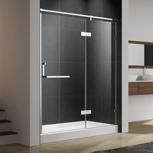 Portes de <span class=keywords><strong>douche</strong></span> en verre italien, cabines de <span class=keywords><strong>douche</strong></span> en verre dépoli avec verre trempé de 12 mm - Product Image 3