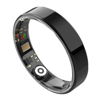 Anneau intelligent H12 en acier inoxydable, moniteur de santé, suivi du sommeil, du rythme cardiaque et de l'oxygène, étanche IP68, anneau de fitness multilingue pour hommes et femmes