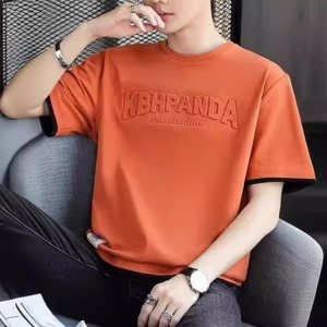Nuova T-shirt Estiva da Uomo Stile Hong Kong a Maniche Corte, Trendy, Larga, in Seta Ghiaccio Sottile, Casual, Versatile per Tutti i Giorni - Product Image 3