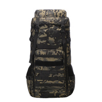 CB-447 Tas Gunung Kustom Kamuflase Pria 70 Liter Ransel Bagasi Oxford Ransel Perjalanan Luar Ruangan