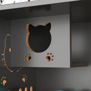 Villa de Lujo de Madera para Gatos, Jaula/Caseta Interior Transpirable e Impermeable para Mascotas, Nido/Casa para Gatos - Product Image 3