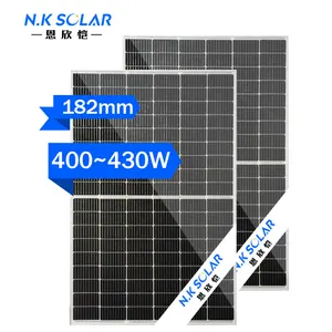 400 וואט סולארית אנרגיה מתחדשת פנלים סולארס 410w monocristalino סולאריים למערכת חכמה