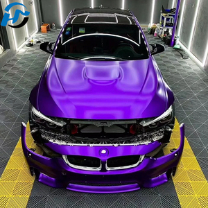 Vente en gros PET TPU Cast HD Satin Céramique Violet Emballage de voiture <span class=keywords><strong>Vinyle</strong></span> Un rouleau complet 1. 52X1.8 M/5X60FT Usine Directe Autocollants de voiture - Product Image 6