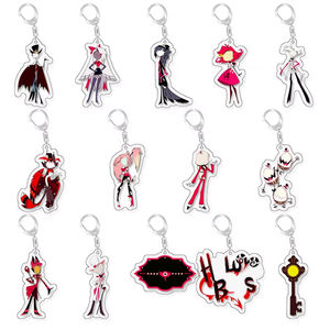 New Trend Plastic Key Chain Cute Cartoon Keychain Factory Price Anime Acrylic Keychain for Wholesale