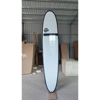 Planche de surf longboard Powerwave SX-PW031 EPS pour enfants et unisexe, planche en époxy personnalisable avec design Tintboard, style old school