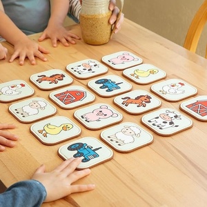 Tablero de aprendizaje de fieltro de tela para educación temprana, juego de emparejamiento transfronterizo para niños con temática de granja, dinosaurios, animales, bosque y océano - Product Image 4