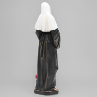 Statues religieuses catholiques en résine, produits en stock, statues religieuses chrétiennes vintage, statue de procession religieuse, plateforme, sculpture de Sainte Thérèse
