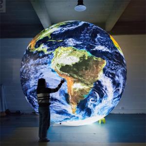 Globe terrestre géant gonflable en PVC de 2m, 3m, 4m, hermétique, avec logo personnalisé, grand globe terrestre gonflable avec éclairage LED - Product Image 5