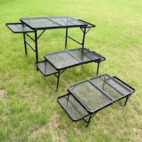 Table et chaises de camping pliables légères et portables avec un design moderne pour une utilisation en extérieur et en cuisine