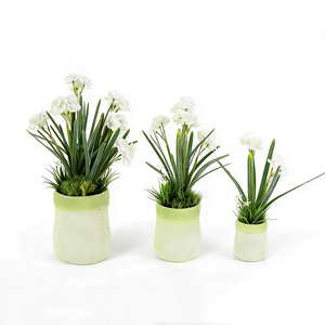 Flor Artificial de <span class=keywords><strong>Narciso</strong></span> en Maceta, Planta Artificial Realista en Maceta de PVC Color Pastel para Decoración del Hogar, Sala de Estar, Regalo de Primavera - Product Image 5