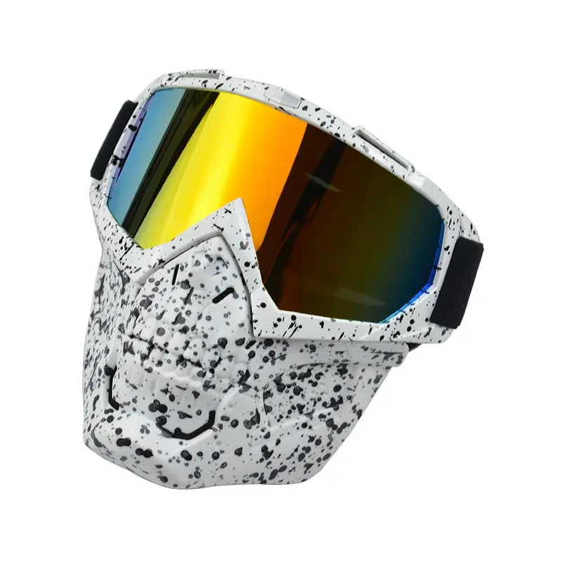Açık bisiklet güneş gözlüğü güneş gözlüğü motosiklet Hd kum geçirmez gözlük kafatası kafa gözlük çıkarılabilir yüz maskesi