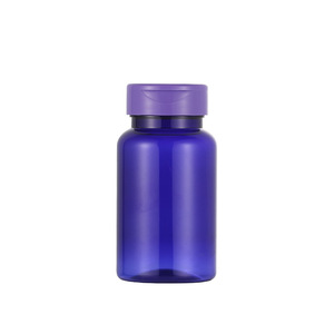 Kunden spezifische Health Supplement Flasche aus Kunststoff PET mit Klappdeckel, für Kapseln und Vitamin Supplements Flasche - Product Image 3