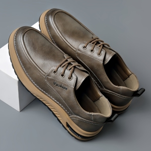 Chaussures habillées en cuir pour hommes, style professionnel, confortables, semelle souple, antidérapantes, durables, mode, pour le bureau, décontractées, pour la marche - Product Image 2