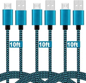 Top Selling Factory Nylon Braided <b>USB</b> Fast Charger Cable 3ft 6ft 10ft Data Cable <b>USB</b> Cable Wholesale - Product Image 3