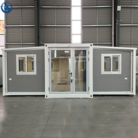 Vente en gros de maisons préfabriquées en conteneurs extensibles de 20 pieds, 30 pieds et 40 pieds, structure en acier, bâtiment préfabriqué, maison mobile, maison modulaire