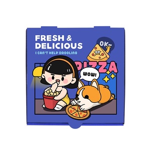 Scatola di imballaggio per Pizza lucida da 7/8/9/10/12 pollici per imballaggio per Pizza ispessita per cibo corrugato campione senza cibo da asporto per la scomparsa - Product Image 5