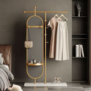 <span class=keywords><strong>Perchero</strong></span> Metálico Simple con Espejo Giratorio de Cuerpo Entero, Multifuncional para Dormitorio y <span class=keywords><strong>Entrada</strong></span> Interior - Product Image 2