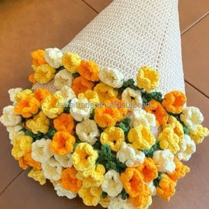 Creativo DIY moderno de punto ramo de rosas <span class=keywords><strong>manta</strong></span> hogar regalo <span class=keywords><strong>ganchillo</strong></span> <span class=keywords><strong>Kit</strong></span> con patrón teñido para adultos - Product Image 4