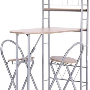 Original light luxury trendy wall-mounted folding <b>dining</b> <b>table</b> and <b>chair</b> set for office, bedroom, bar, and rental properties. - Product Image 5