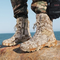 BAEWOON TB44 Bottes tactiques Delta imperméables de haute qualité, antidérapantes, respirantes, bottes de désert à tige haute, bottes d'entraînement en plein air pour homme