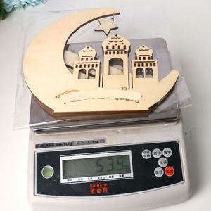 Decoración de Madera para Ramadán y Eid, Castillo Lunar, Estrella, Letra Árabe, Figura de Oveja, Adorno de Escritorio para Decoración de Mesa Festiva en el Hogar - Product Image 6