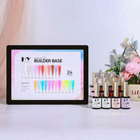 Hanyi HEMA TPO Free 15ml Kit de Gel de Base Constructeur Haute Qualité Marque Privée Résine Naturelle LED Base Caoutchouc à Structure Durable