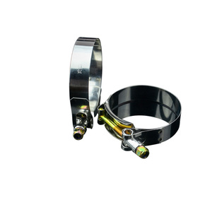 Stainless Steel 304T <b>Exhaust</b> Pipe <b>Clamp</b> 67-75mm Heavy Duty For Silicone Turbine Hoses - Product Image 4
