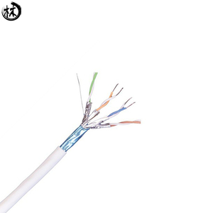 10 Gbps 23AWG sólido <span class=keywords><strong>trenzado</strong></span> <span class=keywords><strong>de</strong></span> alta calidad 4 pares blindado F/<span class=keywords><strong>FTP</strong></span> CAT6A <span class=keywords><strong>Cable</strong></span> LAN - Product Image 2