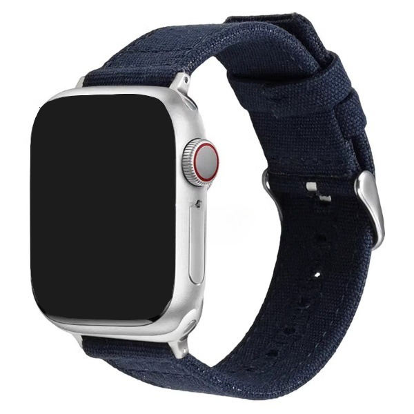 Dark blue silver buckle