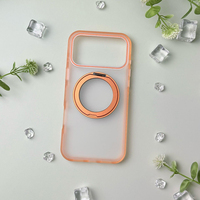 Funda de Teléfono con Acabado Acrílico Mate, con Soporte Magnético Integrado para iPhone 13 Pro Max, Rotación de 360 Grados, Antiarañazos y Resistente a Golpes