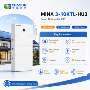 CHASUN 15kWh Sistema ESS Todo en Uno Apilable de 3 Módulos MINA con Inversor Híbrido de 4.2kW, 3 MPPT, 18A, IP20, 63A, Respaldo de 10 Minutos, Apilamiento - Product Image 2