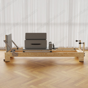 เตียงสไลด์ห้าชิ้นสำหรับฟิตเนสโยคะเตียงหลักทำจากไม้แอชอุปกรณ์สำหรับฟื้นฟูพิลาทิส - Product Image 2